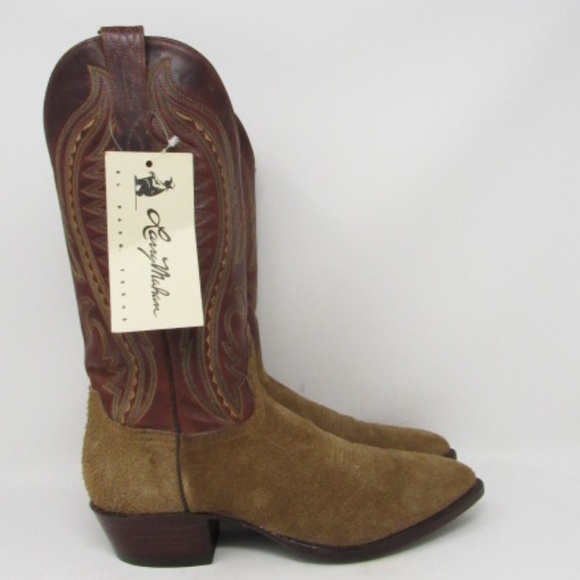 Larry Mahan Other - 🇺🇸 Larry Mahan roughout cowboy boots men sz 9.5D